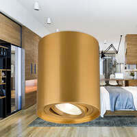 Rozetna 8010 okrugla zlatna GU10 - Slika 2