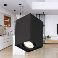 Rozetna 9412 kvadratna crna GU10 - Slika 2