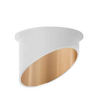 Rozetna ALFA C okrugla belo-zlatna