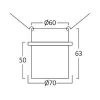 Rozetna ALFA C okrugla belo-zlatna - Slika 3