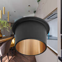 Rozetna ALFA C okrugla crno-zlatna - Slika 2