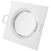 Rozetna GU10 kvadrat pokretna bela