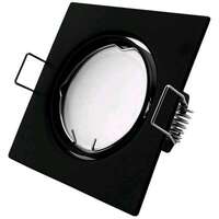 Rozetna GU10 kvadrat pokretna crna