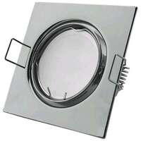 Rozetna GU10 kvadrat pokretna hrom