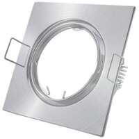 Rozetna GU10 kvadrat pokretna satin-nikl