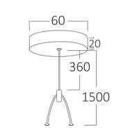 Rozetna za viseću montažu BLADE LN drvo - Slika 3
