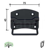 Ručka za sanduk RK1 CRNA 75MM DBP1