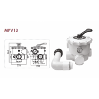 Šestopoložajni ventili Emaux za filtere 2 1/2" - Slika 4
