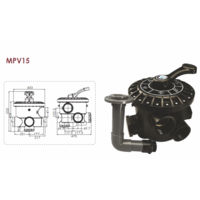 Šestopoložajni ventili Emaux za filtere 6/4" - Slika 6
