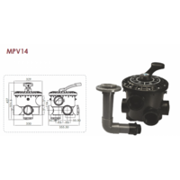 Šestopoložajni ventili Emaux za filtere 6/4" - Slika 5