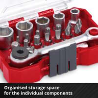 Set alata I bitova 1/4" 25mm XS-Case 21/1 Einhell - Slika 7