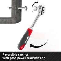 Set bitova i gedora L-Case 1/4" 25mm 37/1 Einhell - Slika 8