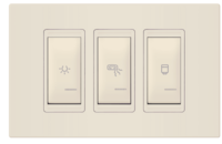 Set sklopki za kupatilo sa indikacijom horizontalni 3x16A krem Experience