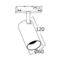 Šinski reflektor magnetni 18W 4000K crni - Slika 3