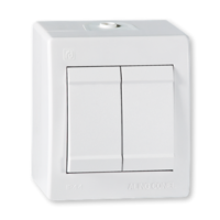 Sklopka serijska Power 10A/250V PVC