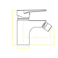 Slavina za bide ALCANTARA - Slika 4