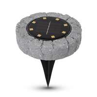 Solarna lampa baštenska kamen sivi LED Entac