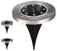 Solarna lampa baštenska LED 10cm metalik Entac - Slika 2