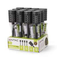 Solarna lampa baštenska plamen LED 36cm crna Entac - Slika 2