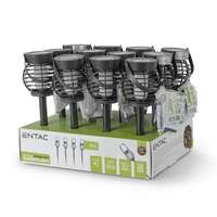 Solarna lampa baštenska plamen LED crna Entac - Slika 3