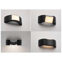 Spoljna zidna lampa Beirut 6W WW IP54 3000K 277lm Crna - Slika 2