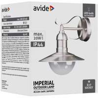 Spoljna zidna lampa E27 IP44 Imperial hrom 240x270mm - Slika 3