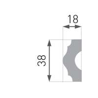 Stiropor lajsna SLU-711 (E-18) - Slika 3