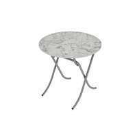 Sto višenamenski sklopivi beli mermer 80cm Alesta