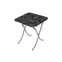 Sto višenamenski sklopivi crni mermer 70*70cm Alesta