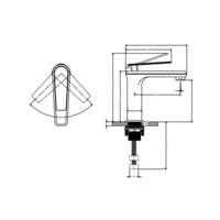 Stojeća slavina za lavabo ELEGANCE antique bronze - Slika 2