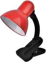 Stona lampa Clip crvena E27 60W Avide