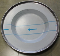 Tanjir za kotlovinu 120cm INOX - Slika 2