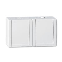 Priključnica dvopolna dvostruka premoštena Power 16A/250V