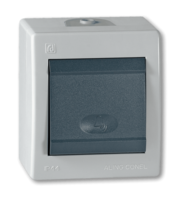 Taster za zvono sa indikacijom Power 10A/250V siva