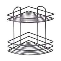 Tekno-Tel Žičana ugaona dvostruka polica crna