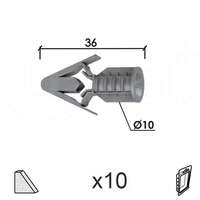 Tipl za gips table E SIVA FI X10X36MM (10KOM) DP1