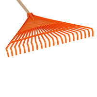 Trakaste grablje za lišće 22 z plastične sa drvenom drškom TRUPER - Slika 2