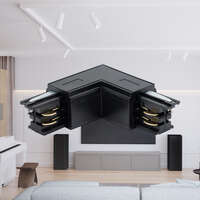 Trofazni konektor za alu šine crna - Slika 2