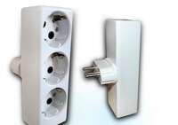 Trofazno monofazni razvodnik 3x16A/250V