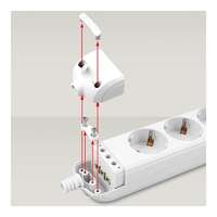 Trostruki podsklop sa prekidačem rastavljiv 3G beli - Slika 2