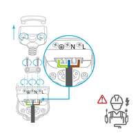 Trostruki podsklop sa prekidačem rastavljiv 3G crni - Slika 2