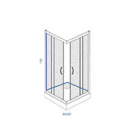 Tuš kabina K90 CHINCHILLA LINNI - Slika 2