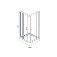 Tuš kabina K90 standard LINNI - Slika 2