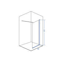 Tuš stena ELEGANCE logo 80*200 LINNI - Slika 2