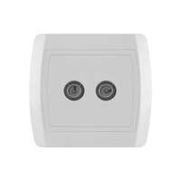 TV priključnica sa dva modula, prolazna / završna Status