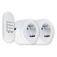 Utičnica x2 s daljinskim upravljačem 30m 13A/3000W 230V