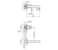 Uzidna baterija za lavabo 231402G - Slika 2