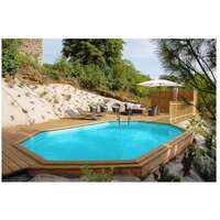 Ovalni bazen 6,72 X 4,72 X 1,46m Varmela set