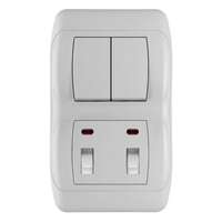 Vertikalna sklopka za kupatilo 16AX/250V (keramika) sa serij. sklopkom 10AX/16AX/250V (plastika) Royal