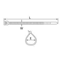 Vezica kablova vatrootporna samogasiva 4.8x300mm Commel - Slika 2